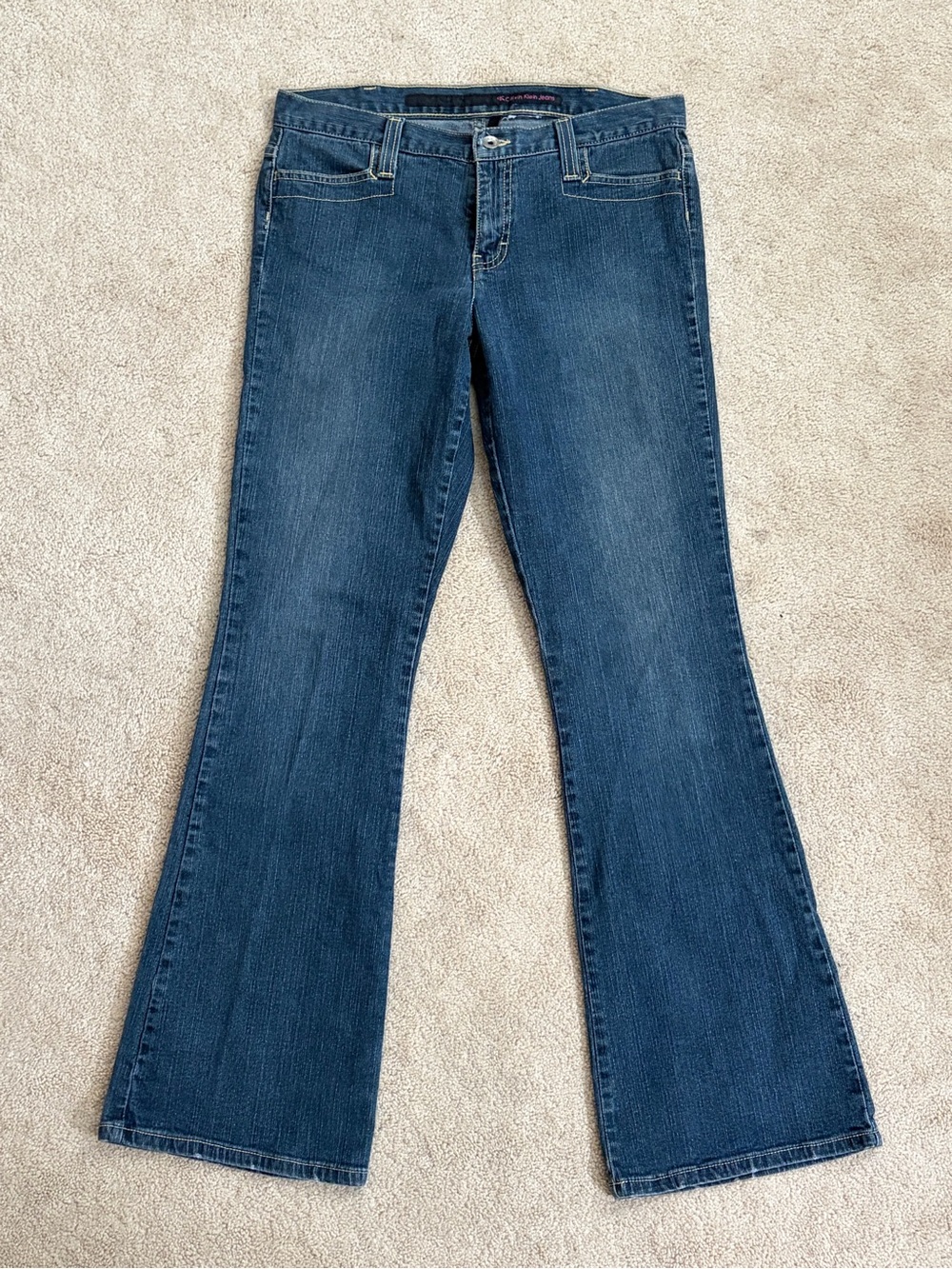 Women's Dark Blue Y2K flare Jeans